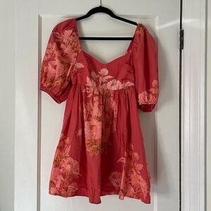 Free People pink babydoll dress